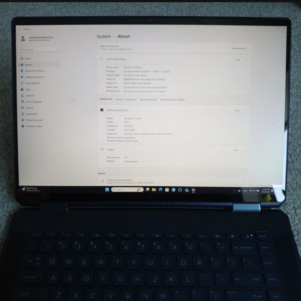 HP-Spectre 2-in-1 16" 3K+Touch-Screen Laptop-Intel Ev-Core i7-16GB Memory 512 GB - Picture 8 of 13